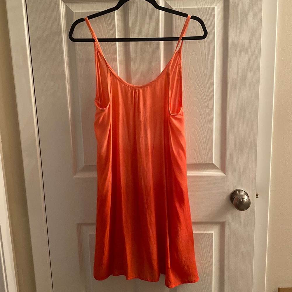Salty Lemon Ombré Slip Dress Swim Cover Size Large Melon NWOT